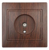 Розетка телевизионная одиночная Intro Plano 1-301-10 скрытой установки венге