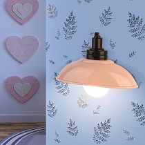 Ночник-светильник светодиодный ЭРА NLED-487-1W-SW-P настенный на батарейках с выключателем розовый