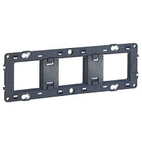 Суппорт трехместный 6-8 модулей монтаж на винтах Mosaic Legrand