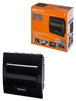 Бокс ЩРВ-П-8 модулей встраиваемый пластик IP41, Антрацит  TDM