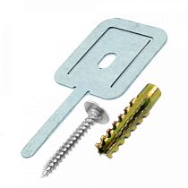 Комплекты для крепления ОКЛ с использованием самореза, дюбеля и хомута FR ПР-40 (100 шт) Промрукав