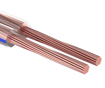 Акустический кабель RIPO SC-TR-2х0,5 CCA прозрачный с син.полосой/100 м