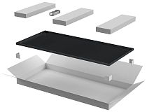 ITK Дверь металлическая для шкафа LINEA N 28U 800мм черная IEK