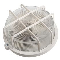 Светильник НПП 03-100-005.04 белый с решеткой