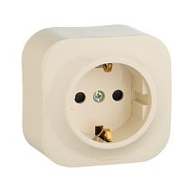 Розетка Legrand Quteo 782250 слоновая кость одинарная с заземлением и шторками Legrand Розетка Legrand Quteo 782250 слоновая кость одинарная с заземлением и шторками Legrand