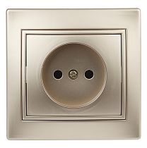 Розетка ЭРА Intro Plano 1-201-04 16А 250В шампань без заземления