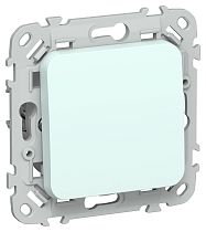 FLITE Выключатель 1-клавишный 10А ВС11-1-0-ФлХЛ холодный лед IEK