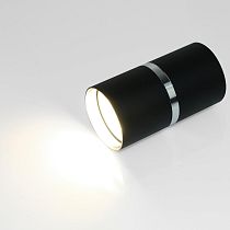 Спот GWL-GU10-M-IP20 Черный+ Серебряное кольцо Диаметр