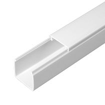 Кабель-канал белый двойной замок в п/э 25х25 (48м/уп) Промрукав