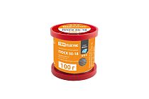 Припой ПОСК 50-18, проволока, ГОСТ 21931-76, Ø1 мм, 100 г, катушка, серия "Алмаз"  TDM