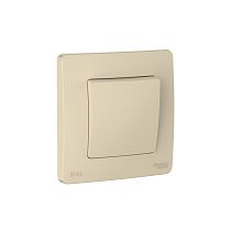 Blanca скрытая установка Бежевый Переключатель 1клавишный IP44 (сх.6), 10A, 250В Systeme Electric (Schneider Electric)