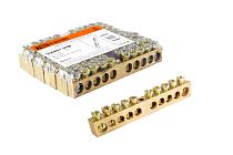 Шина "N" нулевая 6х9мм 10/1 (10 групп/крепеж по центру)  TDM