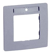 ETIKA Рамка 1-местная с держателем для маркировки алюминий