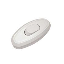 Переключатель на шнур для бра белый 6А 250В UNIVERSAL