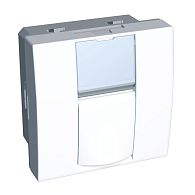 UNICA MODULAR розетка компьютерная, RJ45, одиночная, кат. 6 STP, 2 модуля, белый UNICA MODULAR розетка компьютерная, RJ45, одиночная, кат. 6 STP, 2 модуля, белый