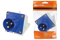 Вилка 513 стационарная 2Р+РЕ 16А 220В IP44  TDM