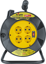 Удлинитель Navigator 93 905 NPE-R-04-20-E-3x0.75 катушка 4 гнезда с заземлением 20м (Россия)