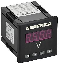 Вольтметр цифровой щитовой однофазный DO RS-485 72х72мм LED GENERICA IEK