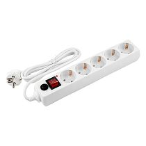 Сетевой фильтр General GPS-5-16-3x1-150-W, 5 мест, 16А, 3x1 мм2, 1,5 м, белый