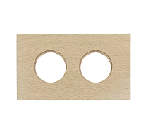 Рамка 2-х постовая, скрытый монтаж, Шедель Форест, дерево, цвет Светлый бук Bironi