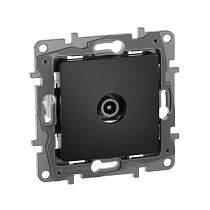 ETIKA Розетка TV оконечная антрацит