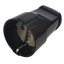 Розетка разборная General GRV-S-16-R-G-B-IP20, 16А, круглая, с/з, черная, IP20, 1/20/200 Розетка разборная General GRV-S-16-R-G-B-IP20, 16А, круглая, с/з, черная, IP20, 1/20/200