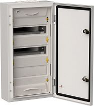 TITAN 5 Корпус металлический ЩРн-36 (1х36) 585х310х140мм IP54 серый (одна дверь)  IEK