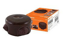 Коробка распаячная фарфоровая D7,8х4,5см «ЭКО» бук  TDM