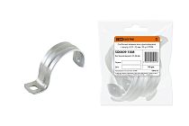 Скоба металлическая однолапковая с внутр. d 31-32 мм (10 шт)  TDM