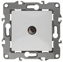 Розетка ЭРА 12 12-3102-01 белый телевизионная проходная