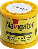 Припой Navigator 93 087 NEM-Pos02-61K-2-K200 (ПОС-61, катушка, 2 мм, 200 гр)