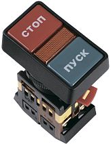 Кнопка РPВВ-30N "Пуск-Стоп" d30мм неон/240В 1з+1р  IEK