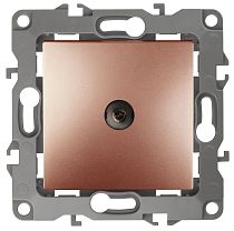 Розетка ЭРА 12 12-3102-14 медь телевизионная проходная