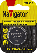 Элемент питания Navigator 93 828 NBT-CR2430-BP1 Элемент питания Navigator 93 828 NBT-CR2430-BP1