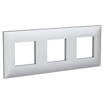 Рамка "Avanti", "Закаленная сталь", 3 поста (6 мод.) DKC