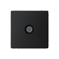 ArtGallery Карбон TV Розетка проходная 4DB, механизм Systeme Electric (Schneider Electric)