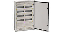 Корпус металлический TITAN 5 ЩРв-120 (2х60) 880х625х130мм IP31 серый (одна дверь)  IEK