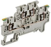 ARMAFIX Клемма пружинная 2 уровня заземляющая CXDL2.5 PE IEK