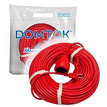Удлинитель-шнур "DOMTOK" ПВС 2*1, 2,2кВт, б/з 50м
