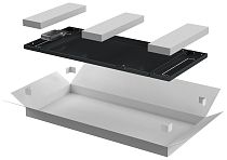 Панель задняя ITK LINEA N 600мм для шкафа 28U черная IEK