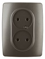 Розетка ЭРА 12 12-2107-13 16A 250В бронза двойная