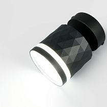 Спот на основании GWL-GX53-M-IP20 Одинарный Черный С боковым рассеивателем Ромб