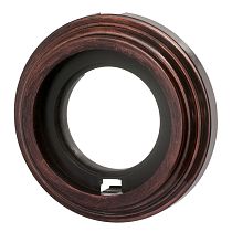 Рамка однопостовая,серия Лизетта пластик, цвет Медный Bironi