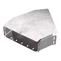 Угол горизонтальный 45 градусов с крышкой Стандарт 300х100 Промрукав