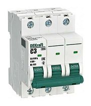 Автоматический выключатель 3Р  3А х-ка C ВА-103 6кА DEKraft