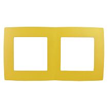 Рамка для выключателей и розеток двойная ЭРА 12 12-5002-15 пластик перламутр