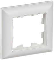 BRITE Рамка 1-местная РУ-1-БрАБ арктический белый/белый IEK