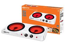 Электроплитка двухконф. ЭПК2 230 В, 1200+800 Вт, керам. диск,  TDM