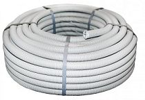 Труба гофр. ПВХ тяжелая с протяжкой d40 мм (25 м) серая EKF-Plast Труба гофр. ПВХ тяжелая с протяжкой d40 мм (25 м) серая EKF-Plast