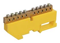 Шина PE "земля" на DIN-изоляторах ШНИ-6х9-16-Д-Ж  IEK